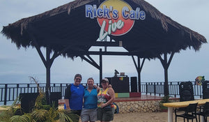 Picture of Rose, Randi, & Terry at Rick's Cafe in Jamaica